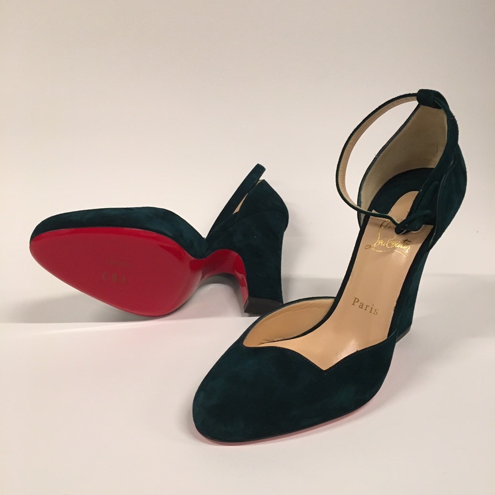 New Christian Louboutin Aketi 100 Veau Velour (40)